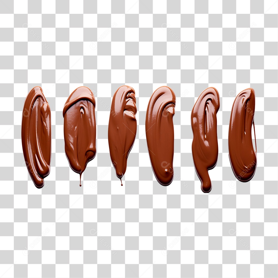 Chocolates Derretido PNG Transparente