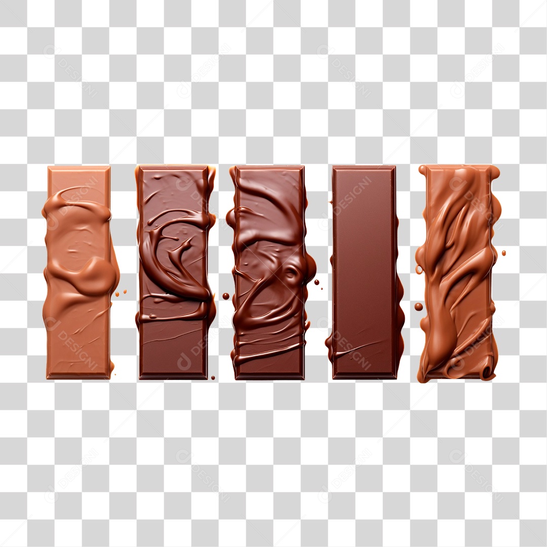 Chocolates Derretido PNG Transparente