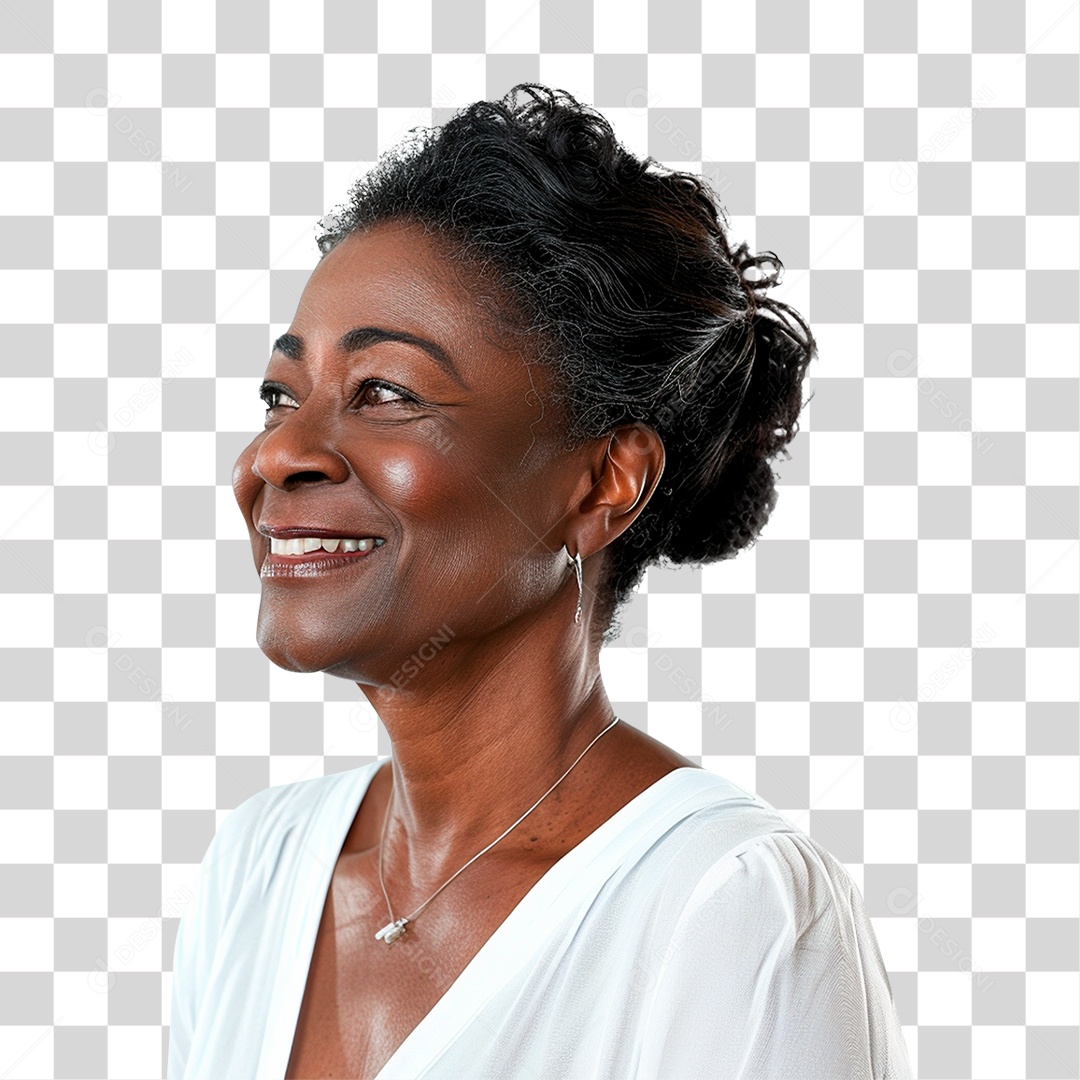 Mulher Sorrindo Alegre PNG Transparente