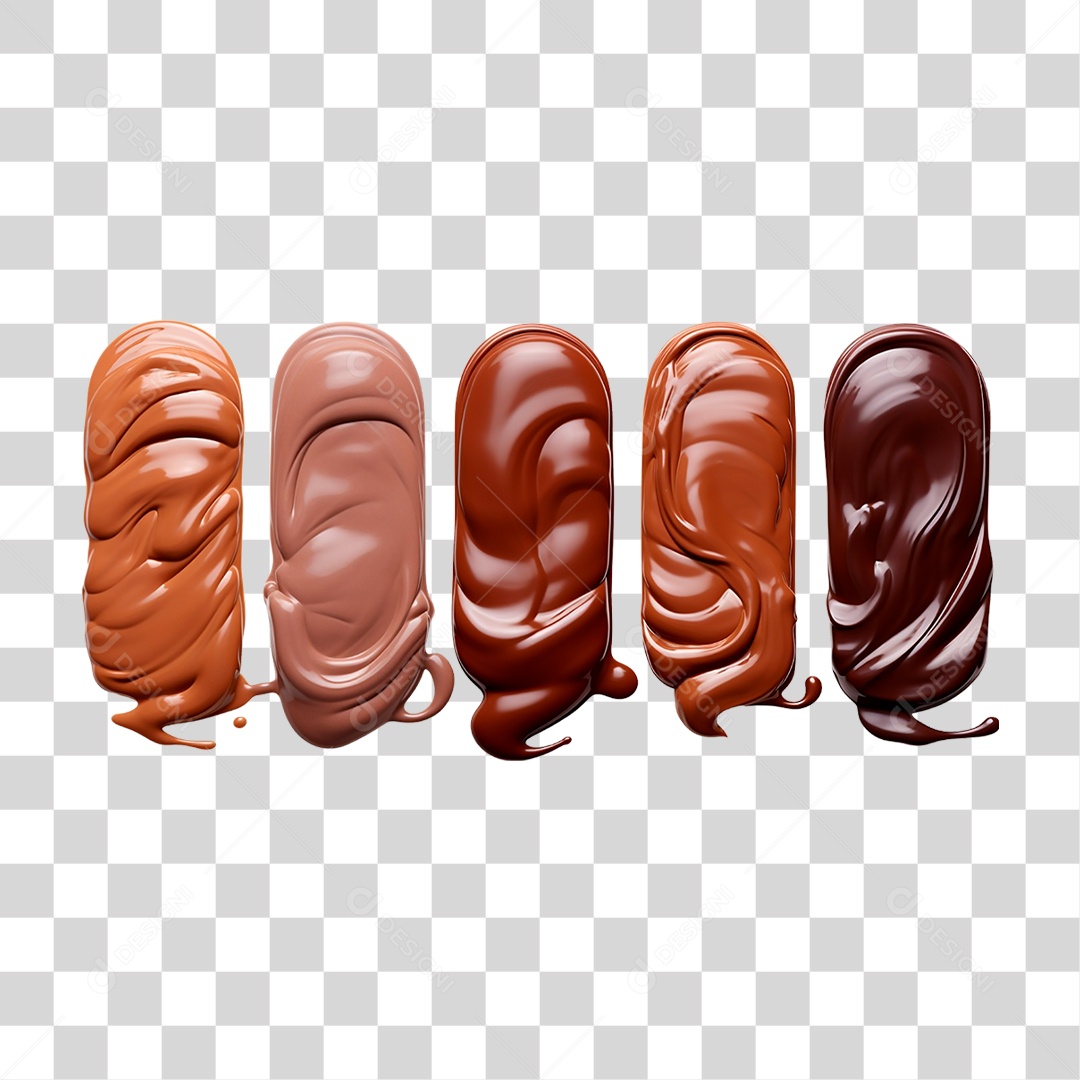 Chocolates Derretidos PNG Transparente