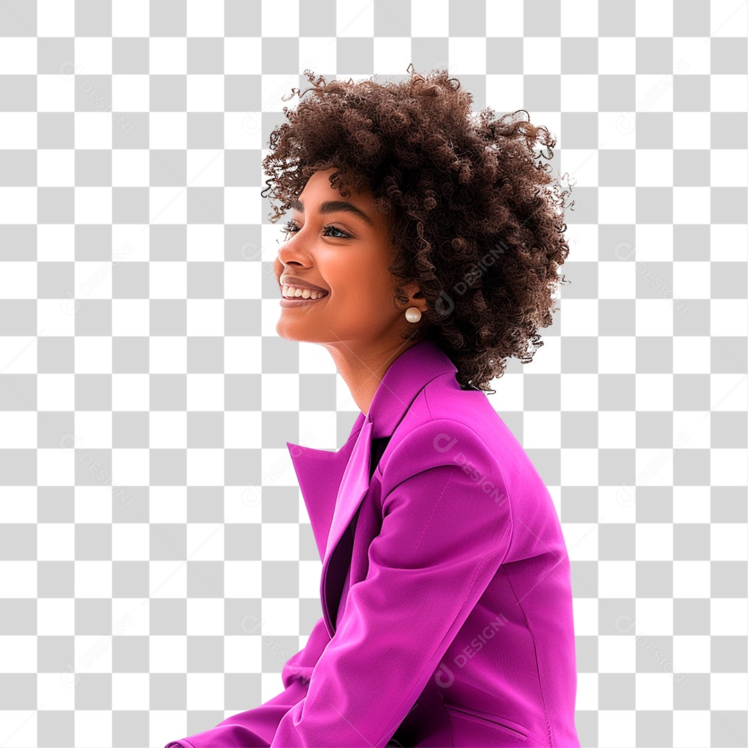 Mulher com os Braços Cruzados PNG Transparente