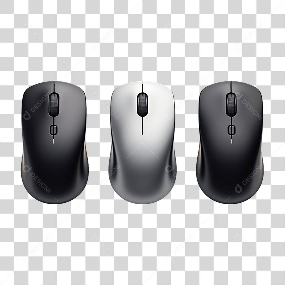 Mouses Sem Fio PNG Transparente