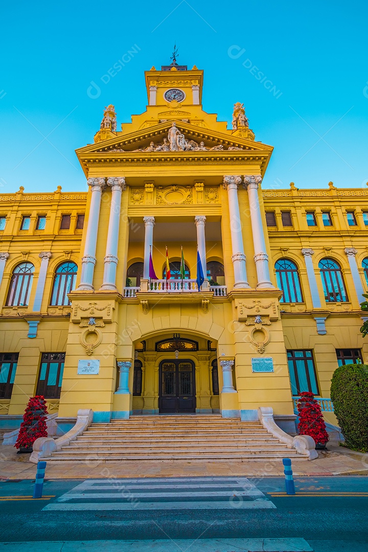 Uma vista da prefeitura de Málaga