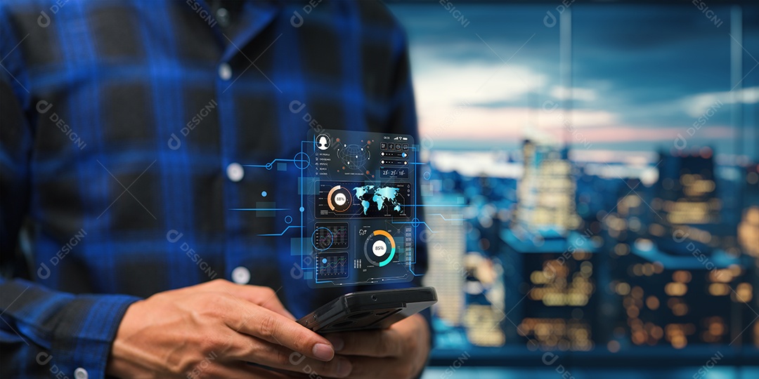 Pessoa de negócio empresária