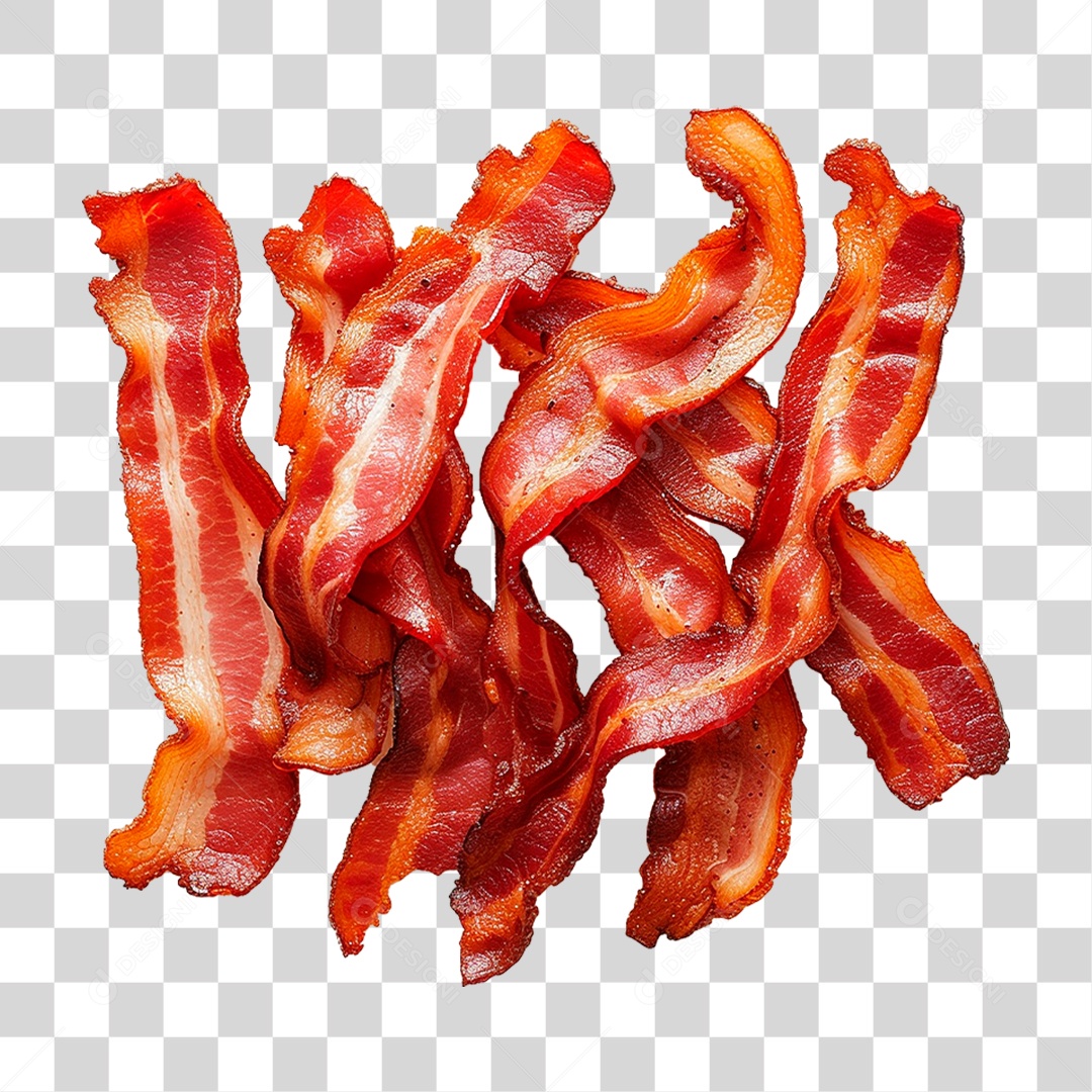 Bacon Fritos PNG Transparente