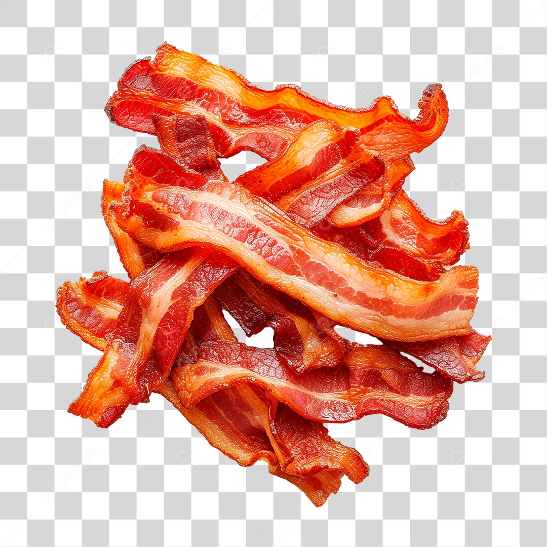 Bacon Fritos PNG Transparente