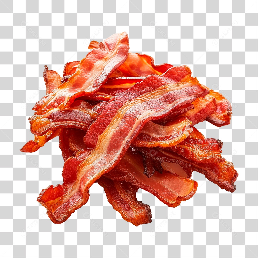 Bacon Fritos PNG Transparente