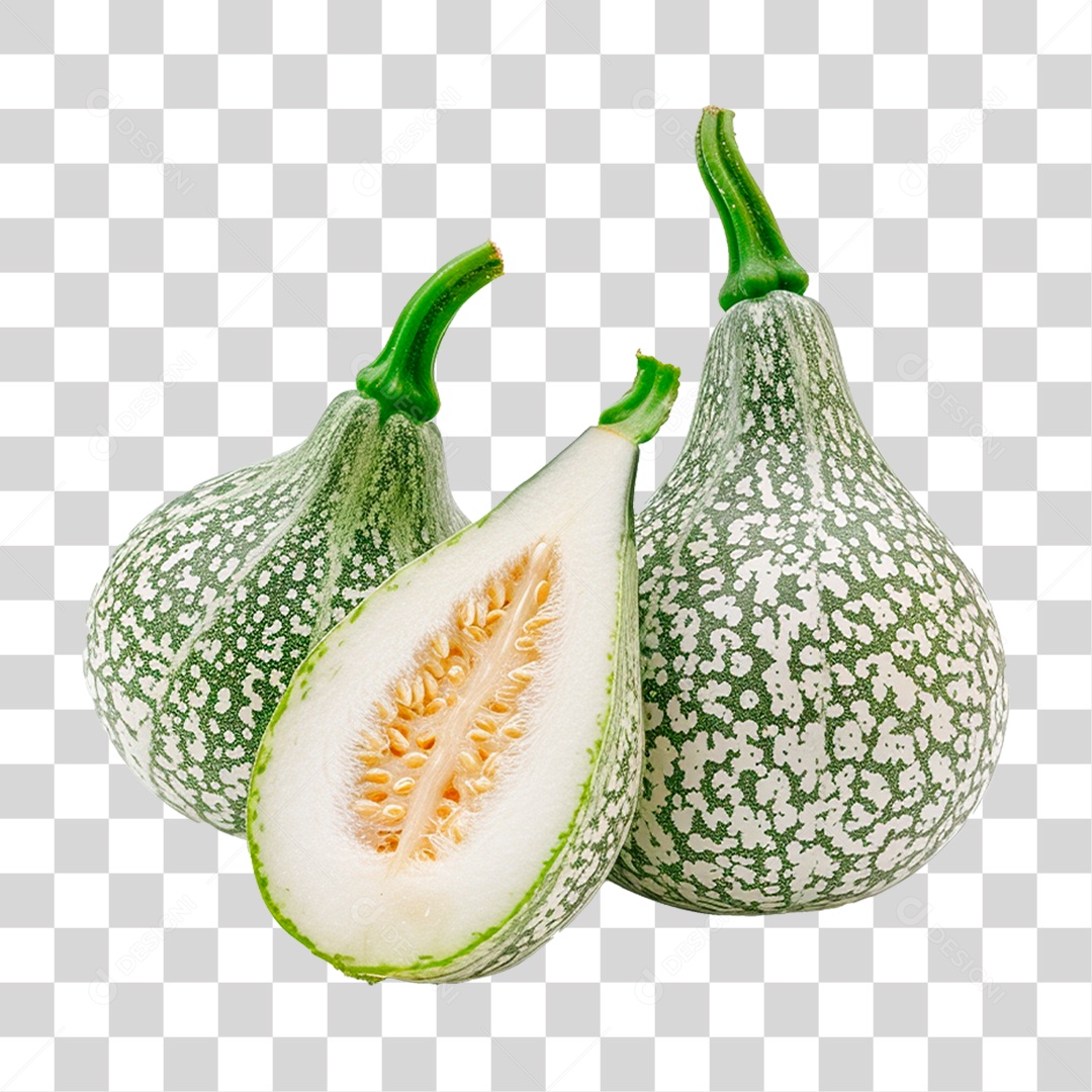 Abóbora Verde PNG Transparente