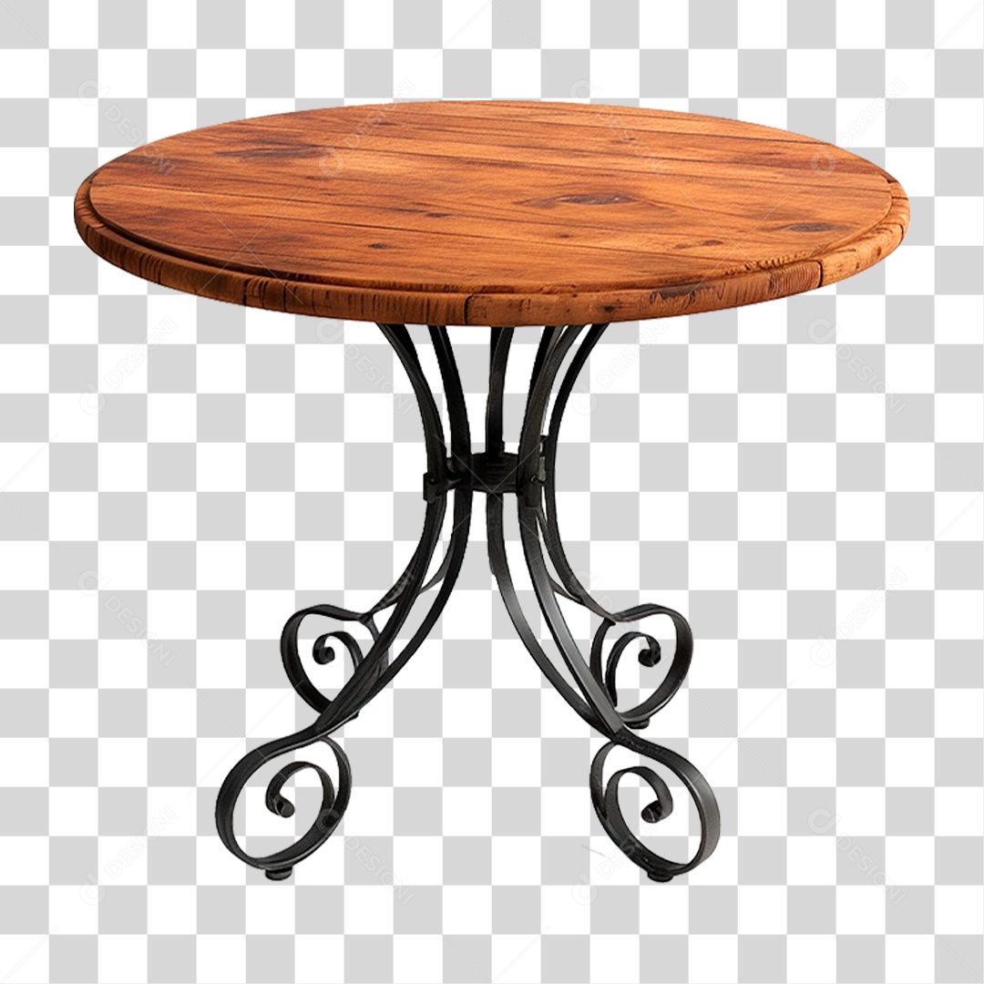 Mesa de Madeira PNG Transparente