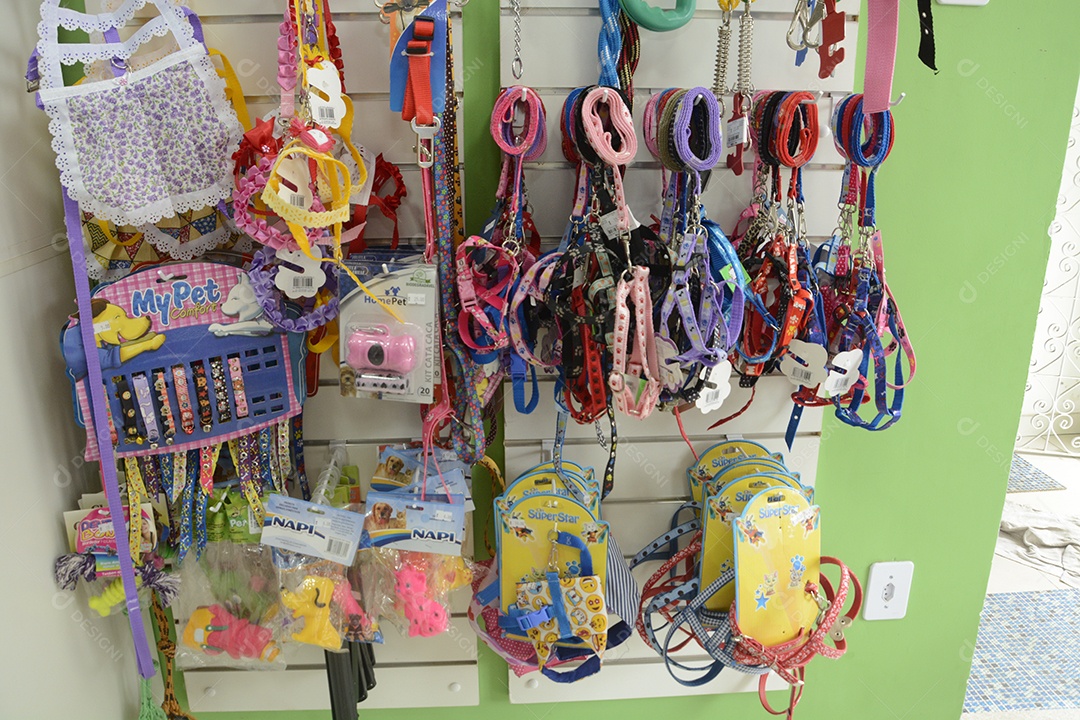Lojas de animais com exposição acessório para seu pet
