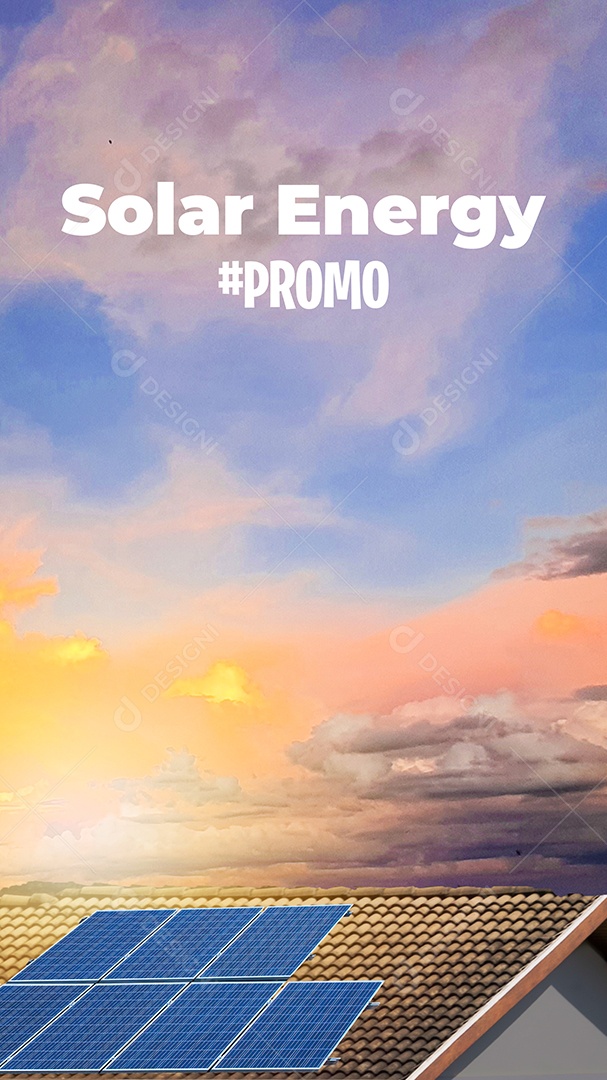 Painel fotovoltaico de energia solar em um telhado