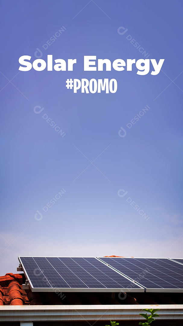 Painel fotovoltaico de energia solar em um telhado