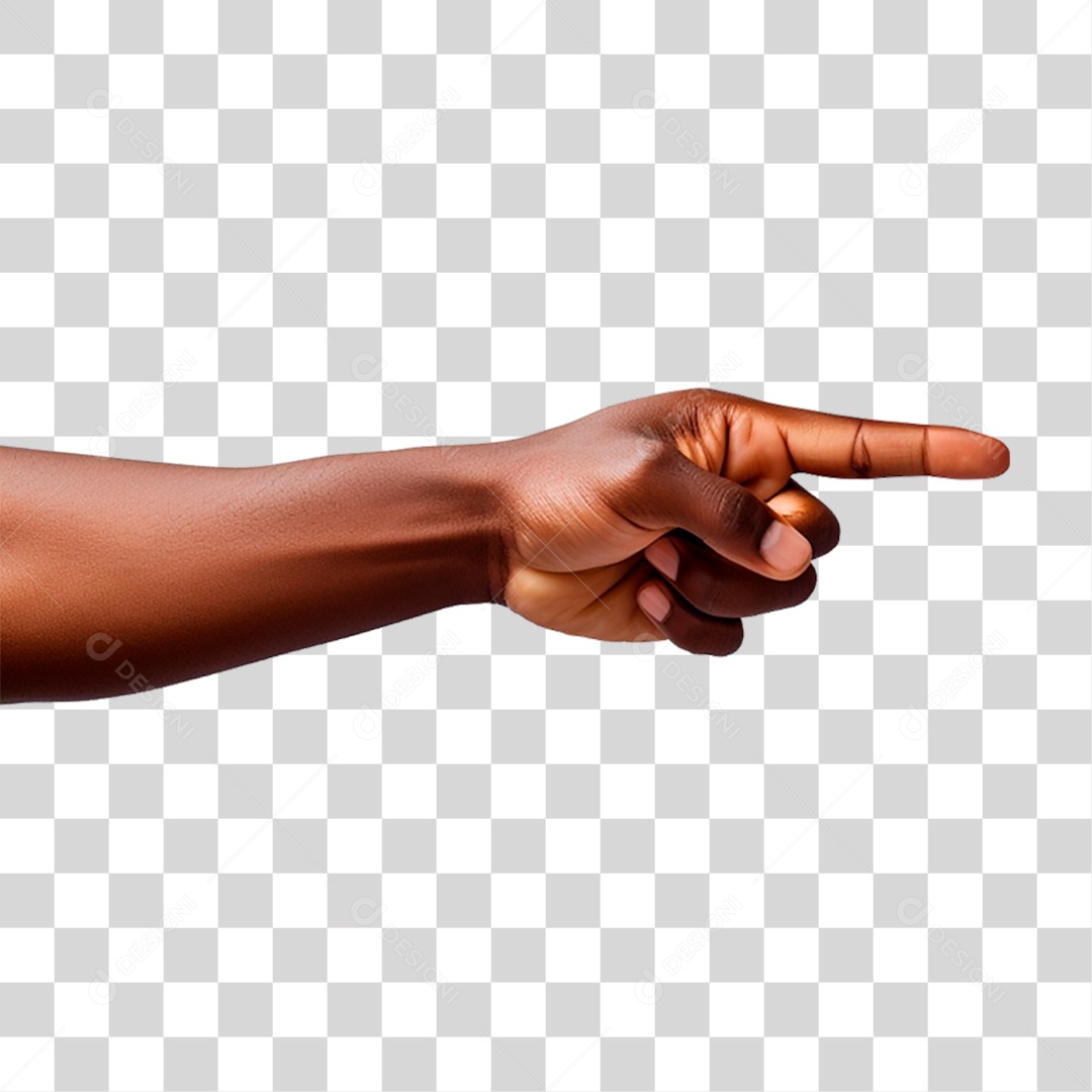 Mão Apontando Dedo PNG Transparente