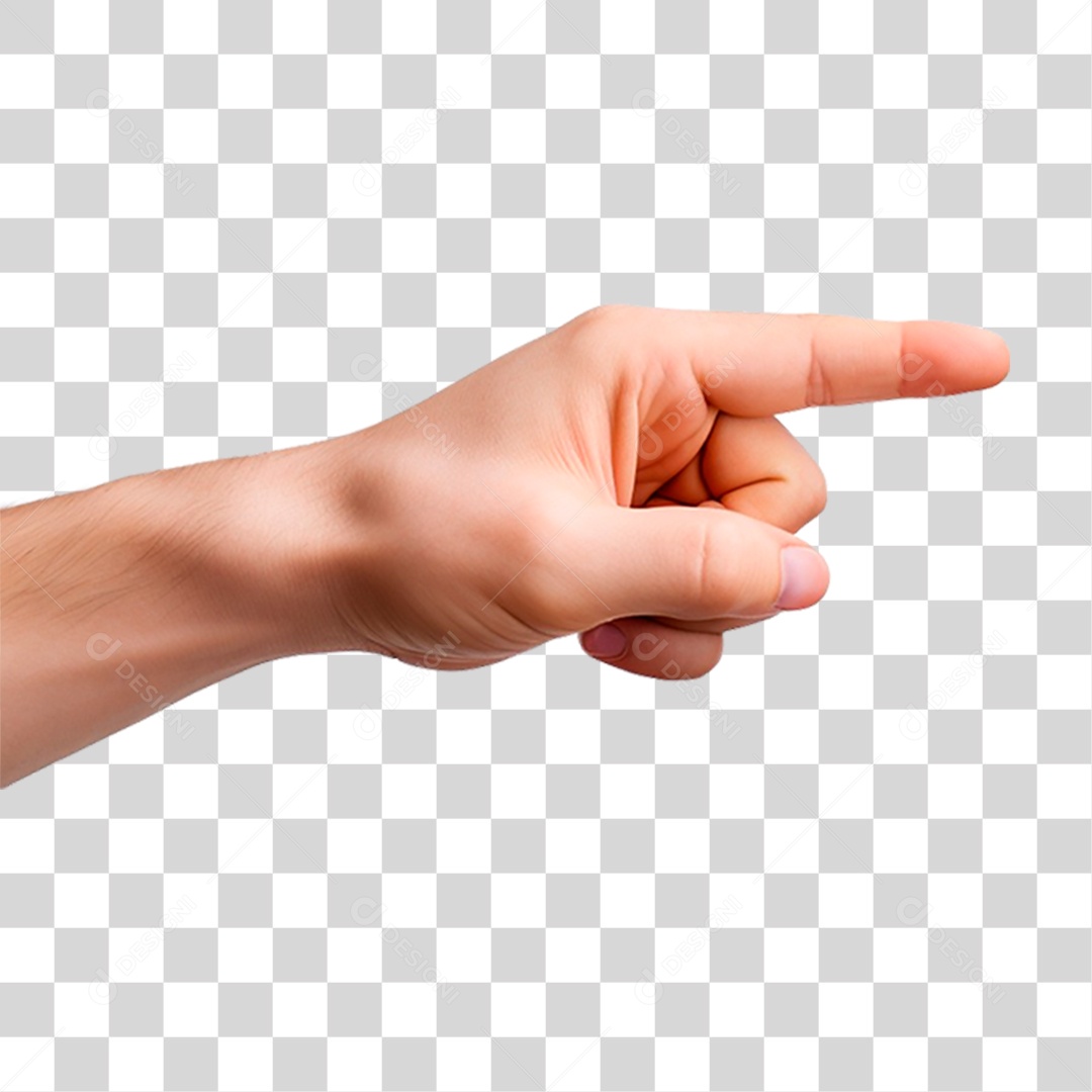 Mão Apontando Dedo PNG Transparente