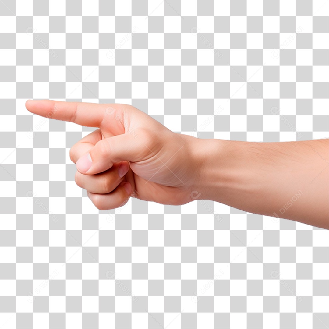 Mão Apontando Dedo PNG Transparente