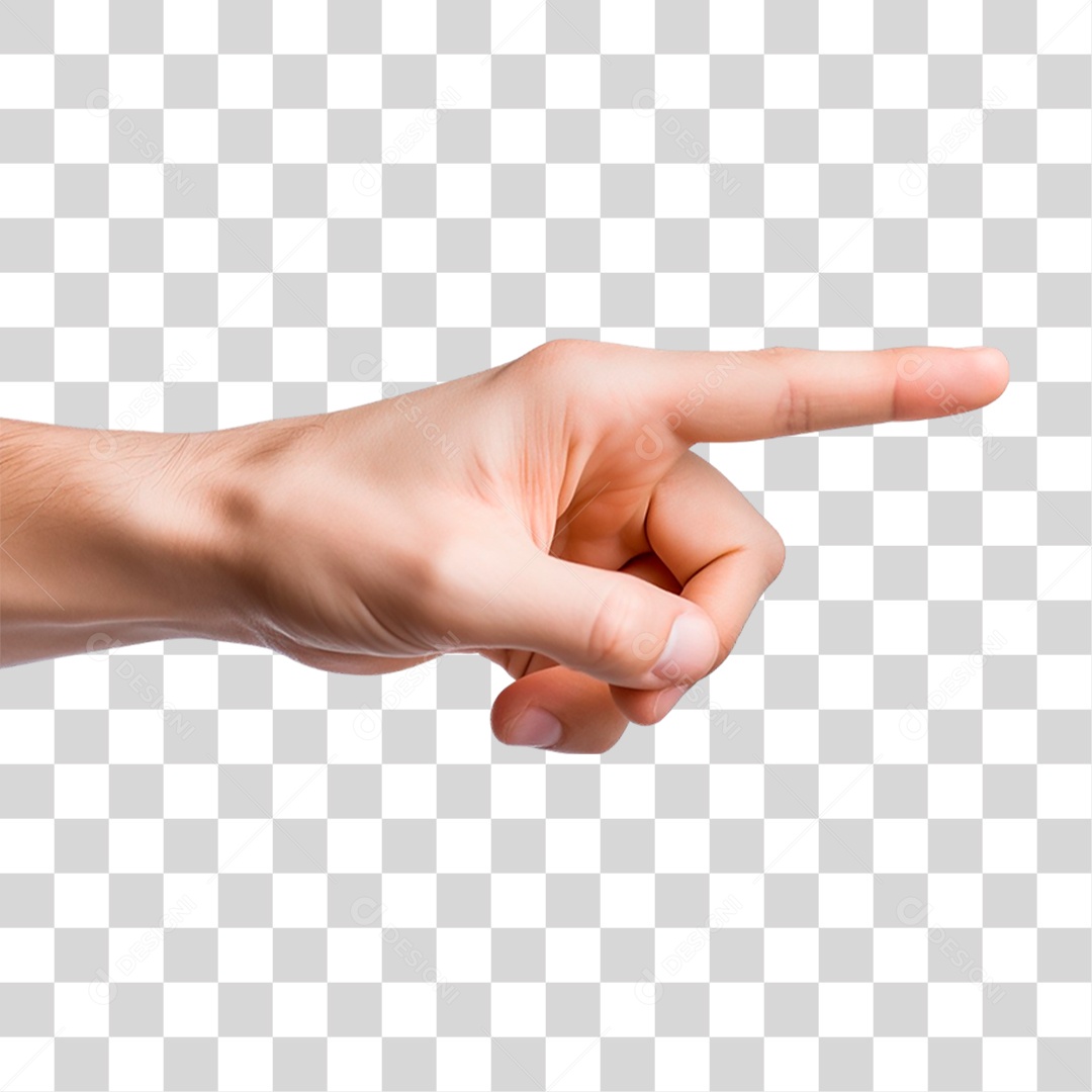 Mão Apontando Dedo PNG Transparente