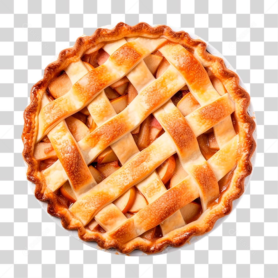 Torta de Maçã PNG Transparente