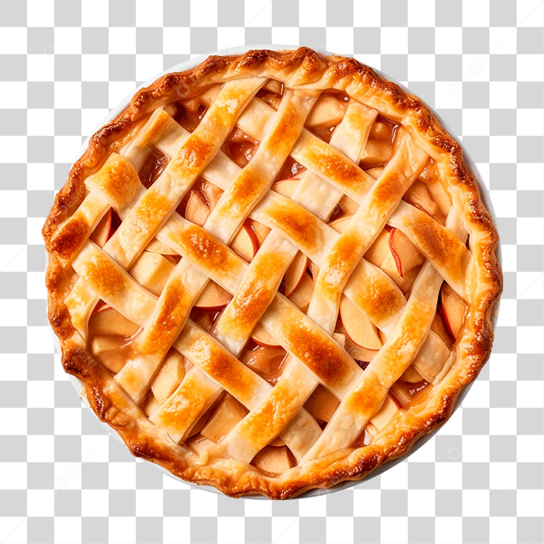 Torta de Maçã PNG Transparente