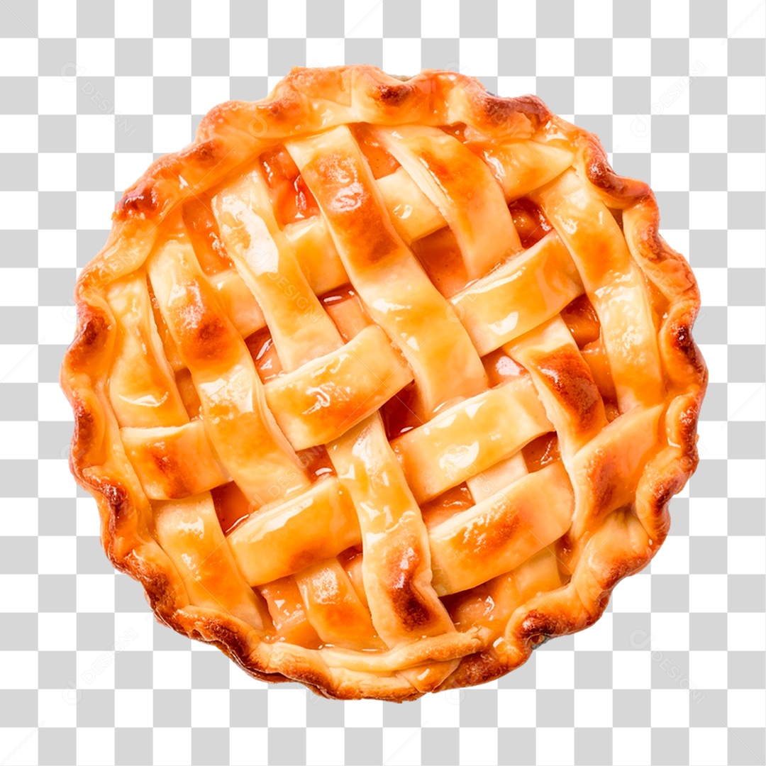 Torta de Maçã PNG Transparente