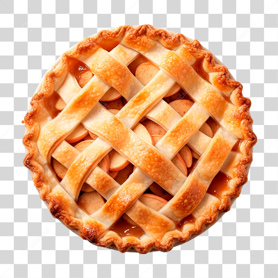 Torta de Maçã PNG Transparente