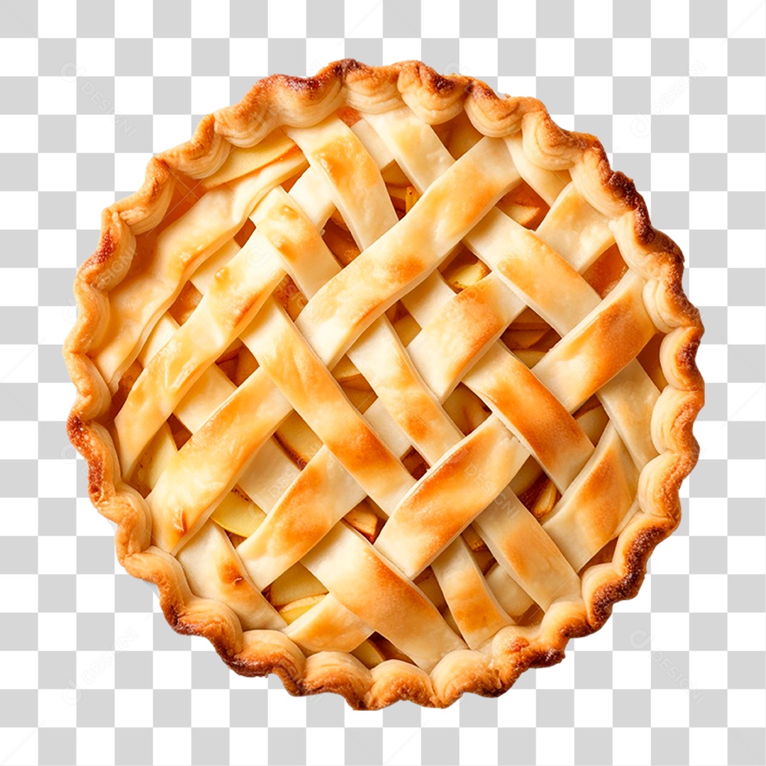 Torta de Maçã PNG Transparente