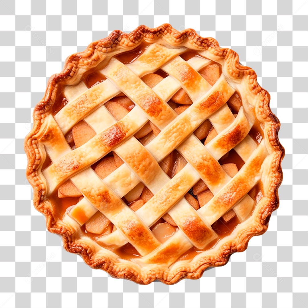 Torta de Maçã PNG Transparente