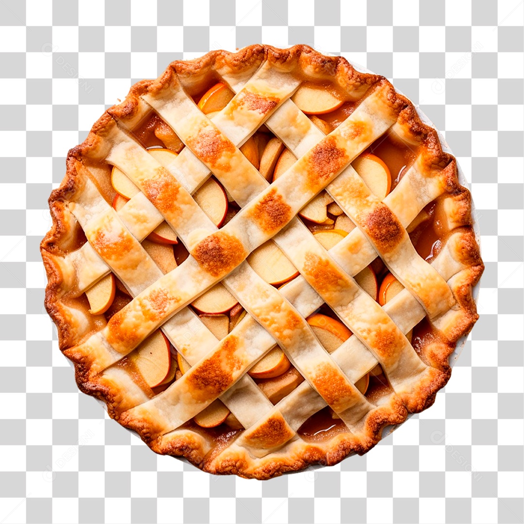 Torta de Maçã PNG Transparente
