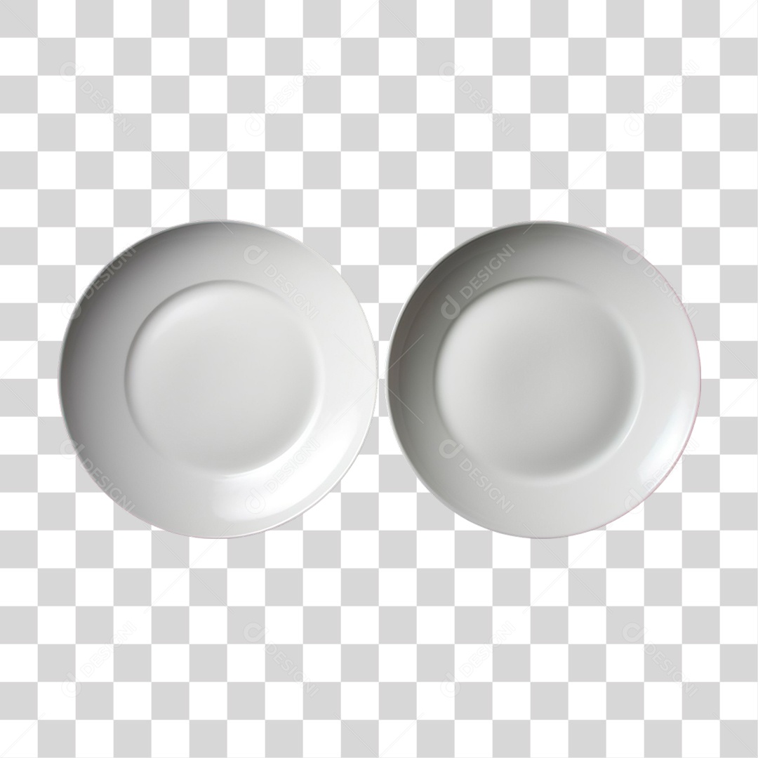 Pratos Brancos PNG Transparente