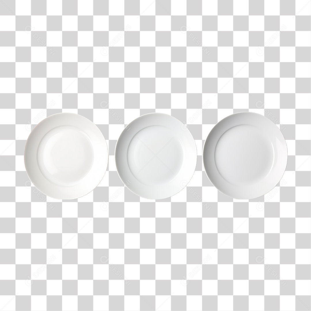 Pratos Brancos PNG Transparente