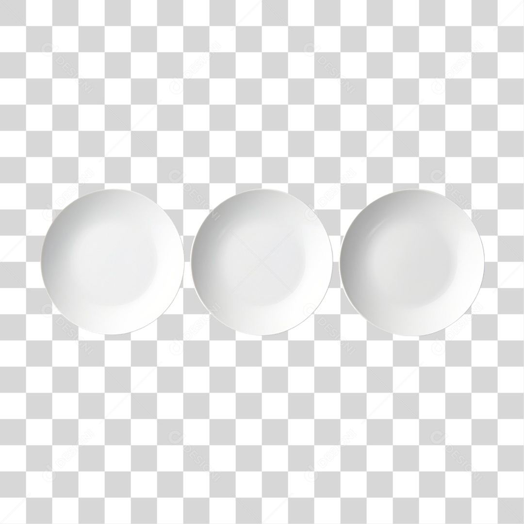 Pratos Brancos PNG Transparente