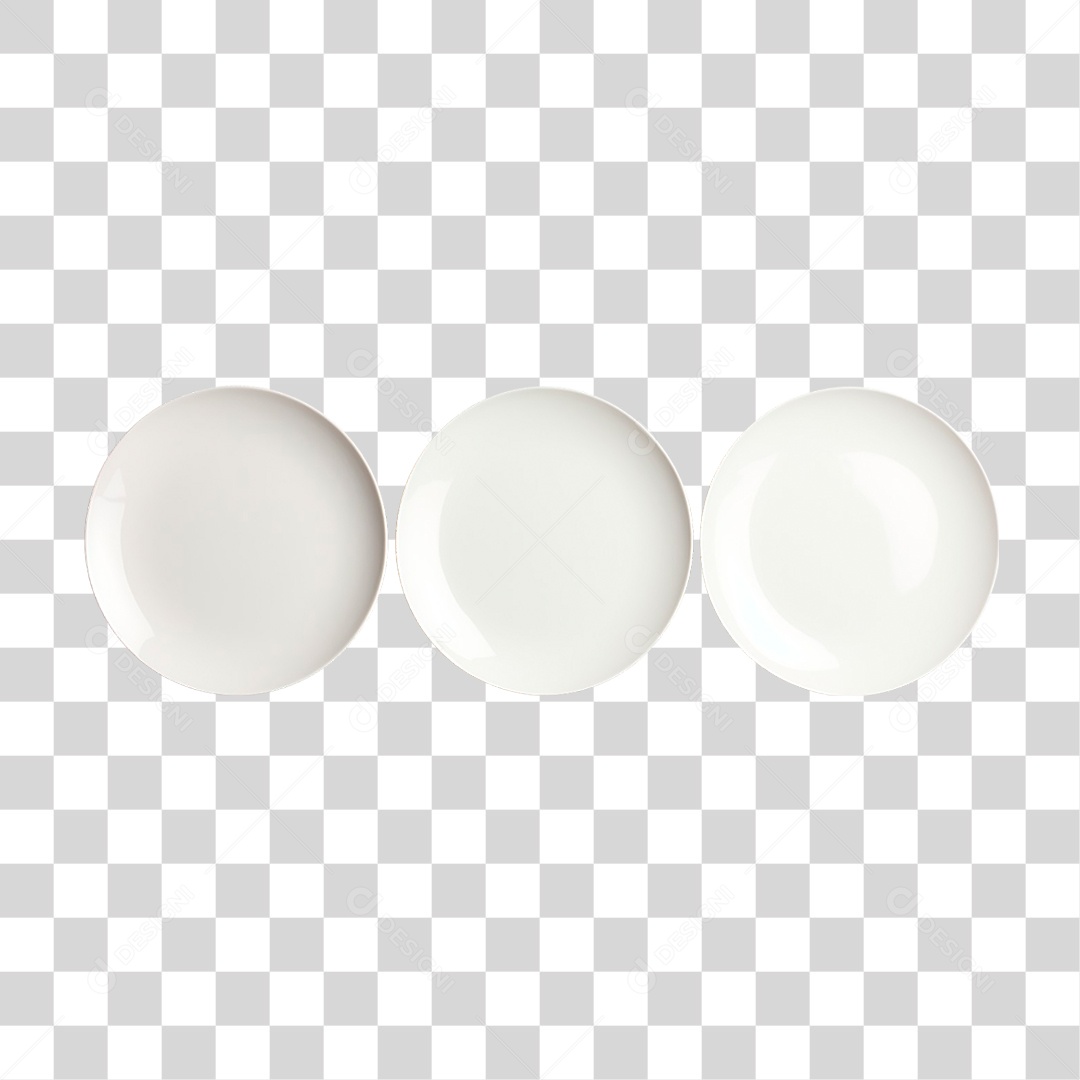 Pratos Brancos PNG Transparente