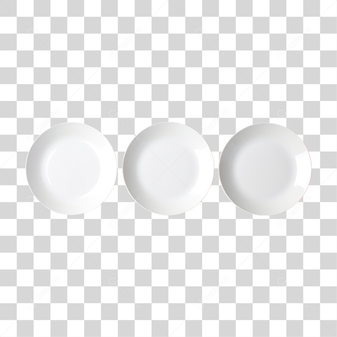 Pratos Brancos PNG Transparente