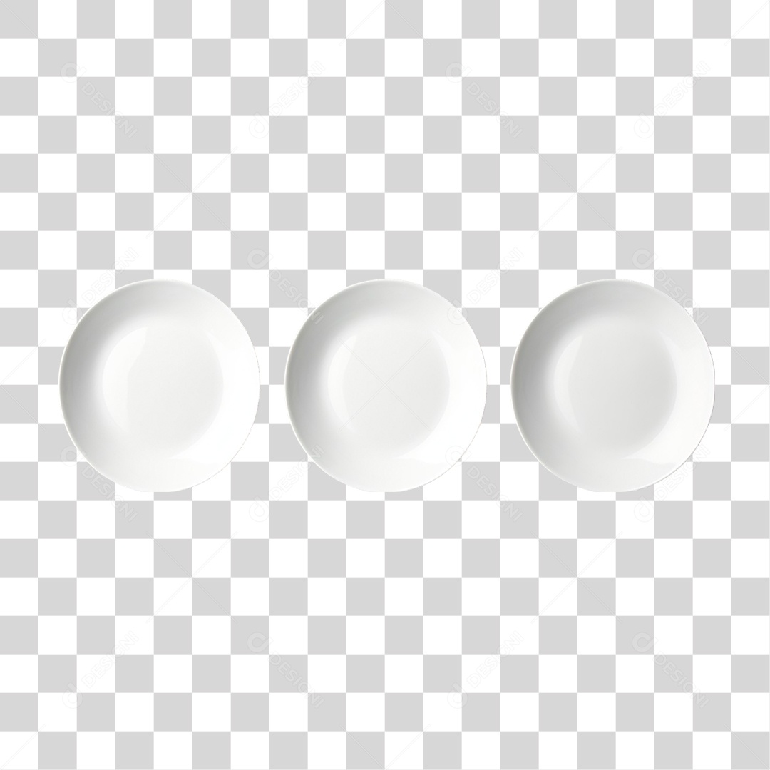 Pratos Brancos PNG Transparente