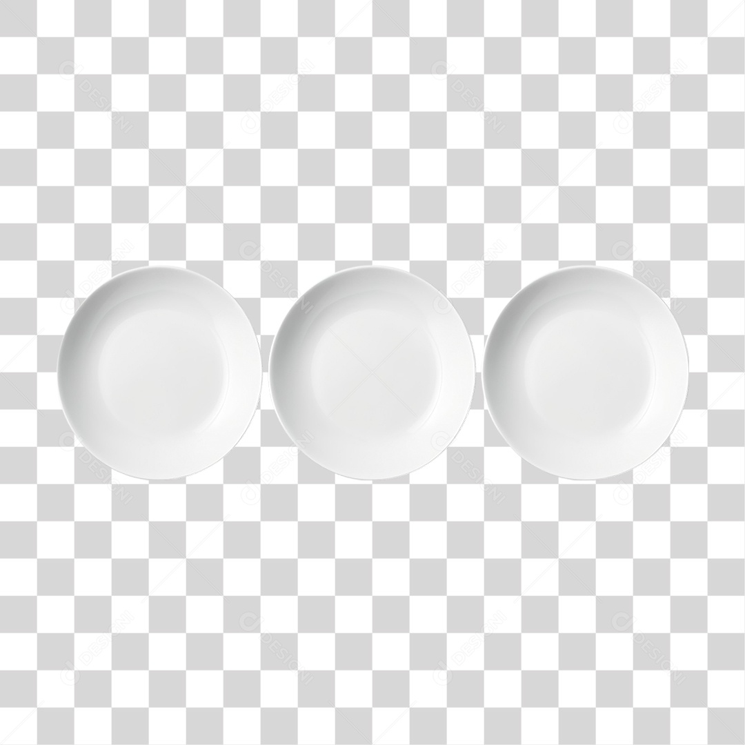 Pratos Brancos PNG Transparente
