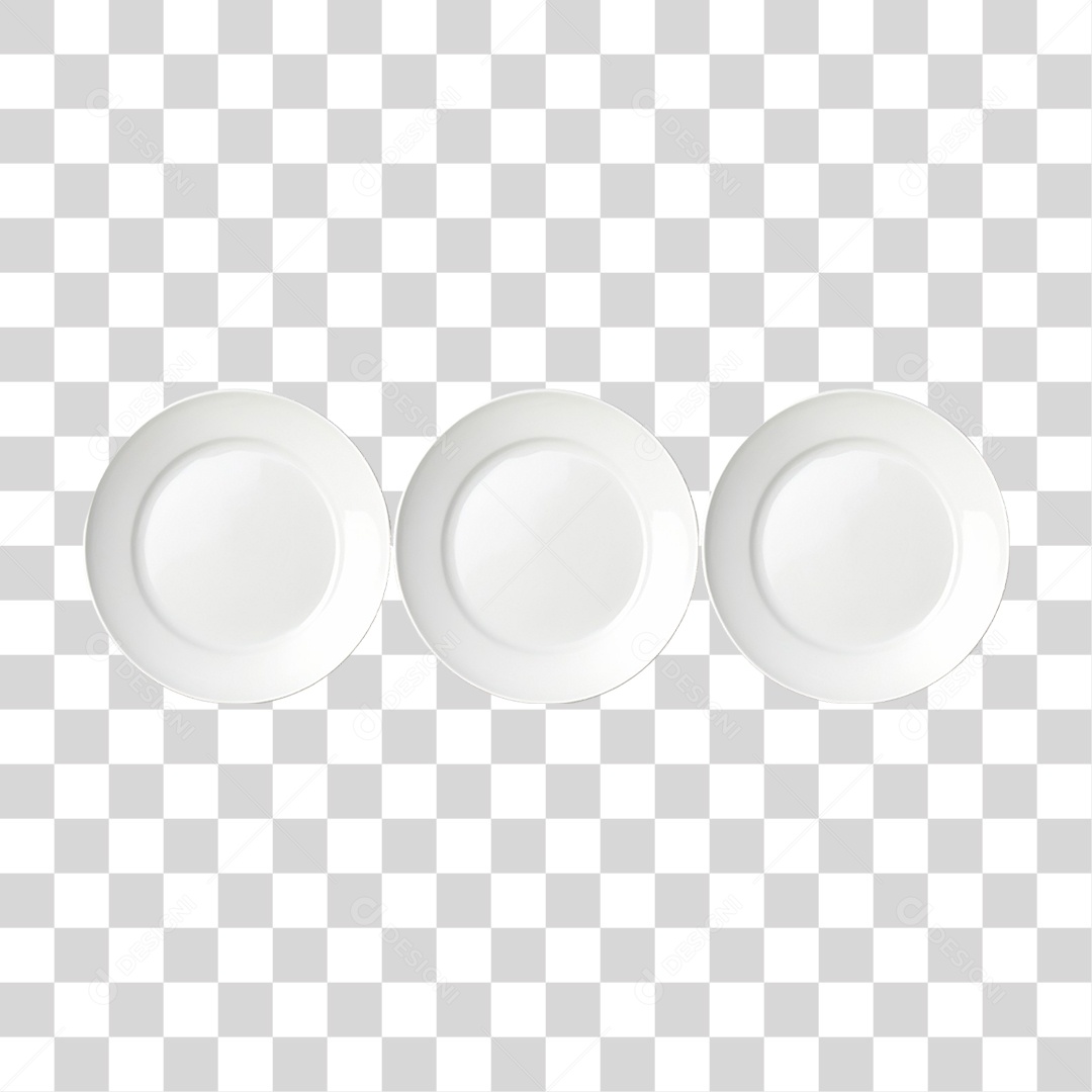 Pratos Brancos PNG Transparente