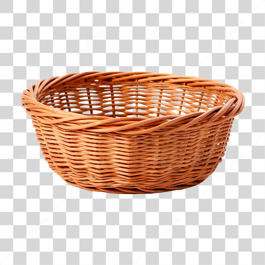 Cesta de Vime PNG Transparente