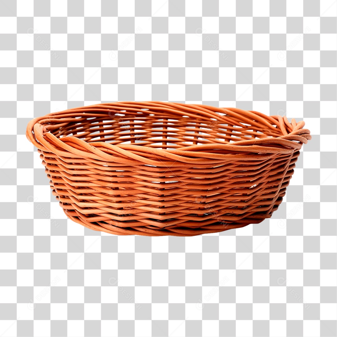 Cesta de Vime PNG Transparente