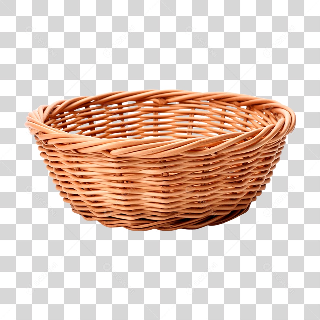 Cesta de Vime PNG Transparente