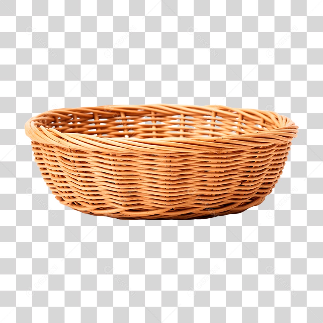 Cesta de Vime PNG Transparente