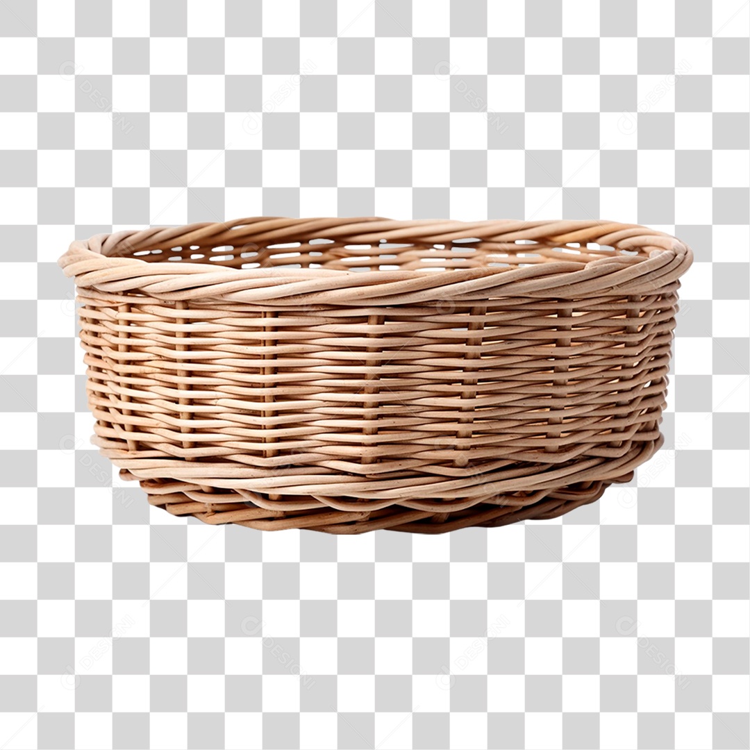 Cesta de Vime PNG Transparente