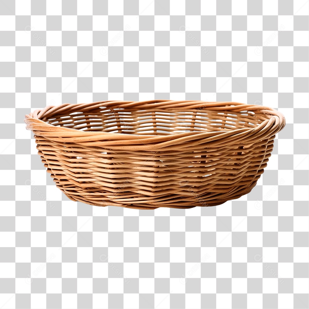 Cesta de Vime PNG Transparente