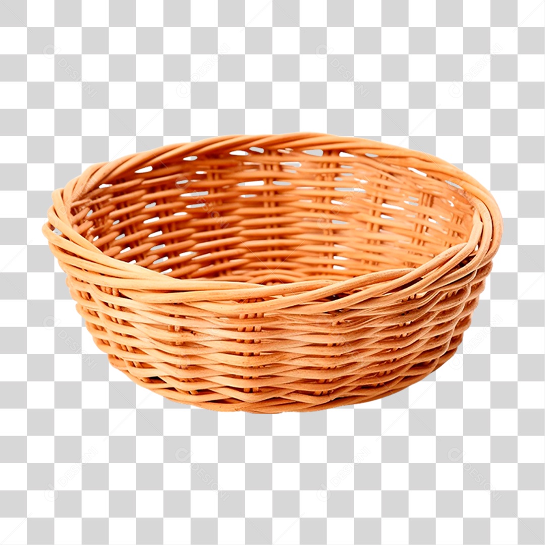 Cesta de Vime PNG Transparente