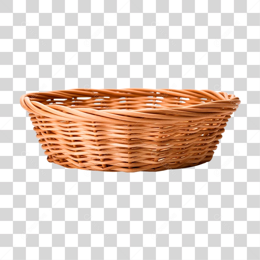 Cesta de Vime PNG Transparente