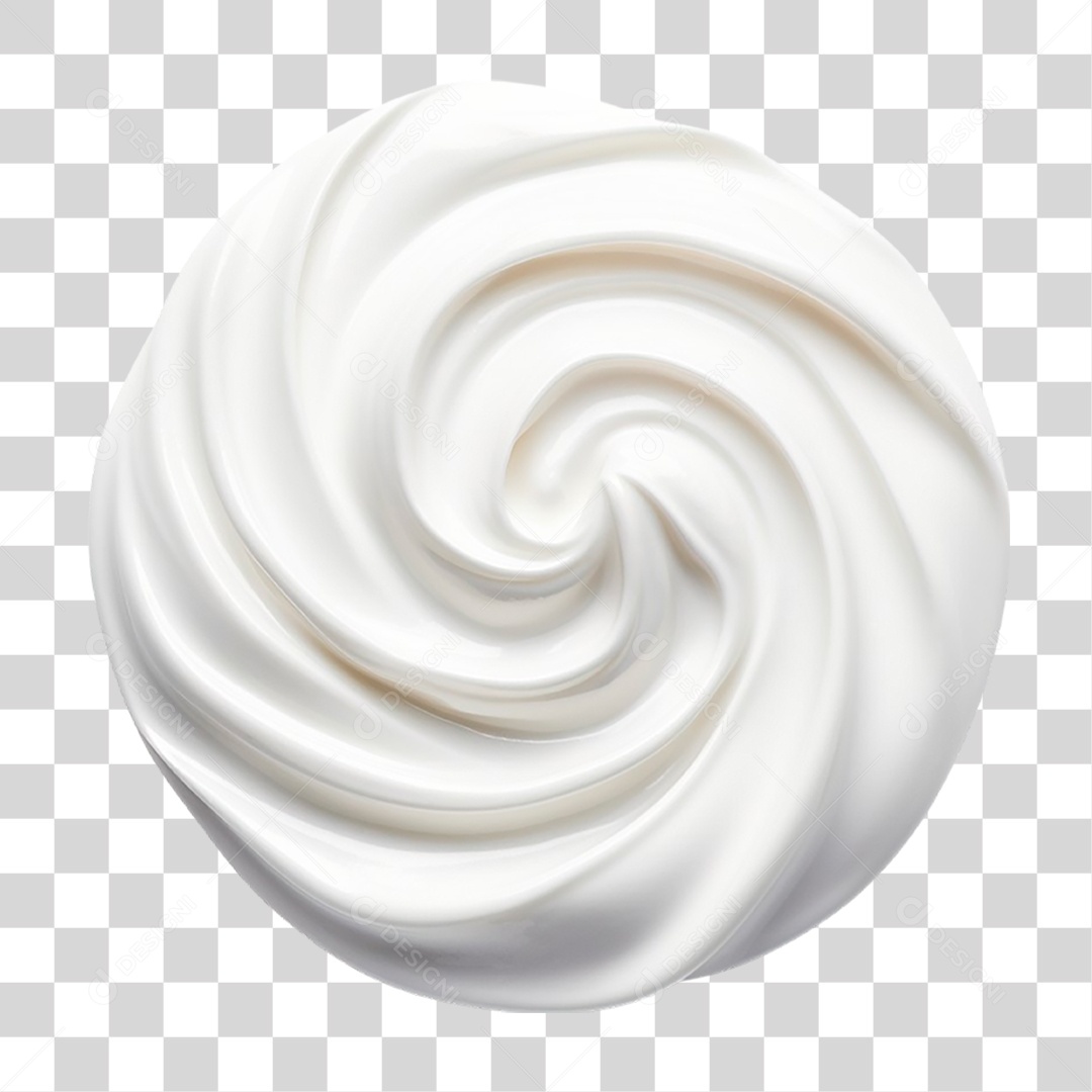 Tigela com Creme de Leite Azedo PNG Transparente