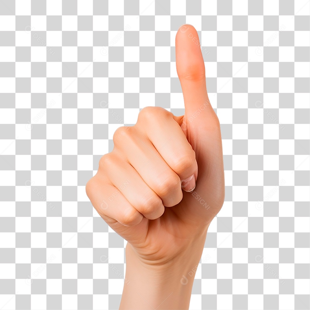 Mão Fazendo Sinal de Positivo PNG Transparente