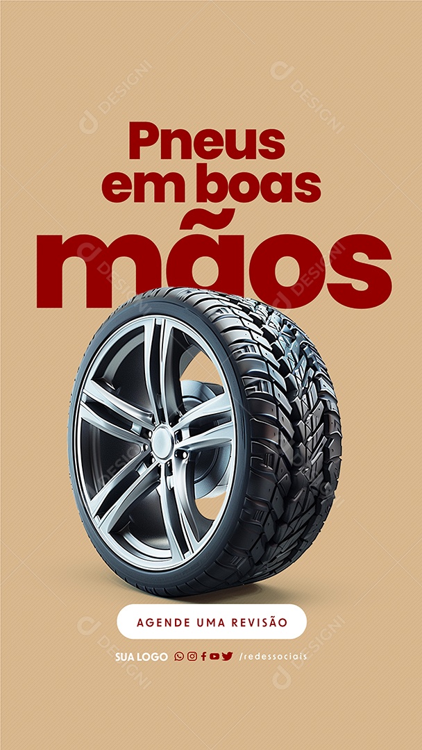 Story Borracharia Pneus em boas mãos Social Media PSD Editável