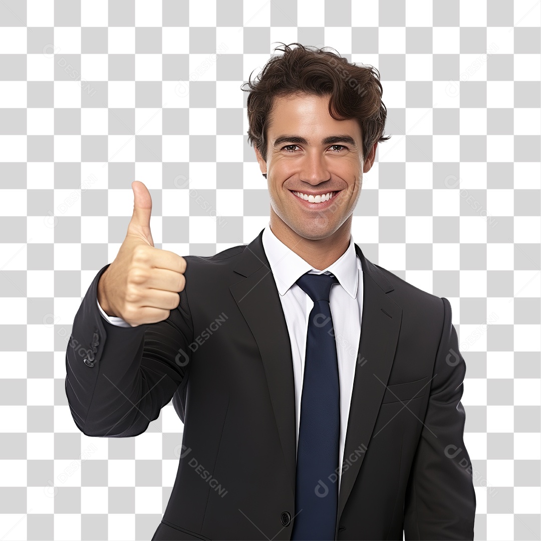 Homem de Terno PNG Transparente