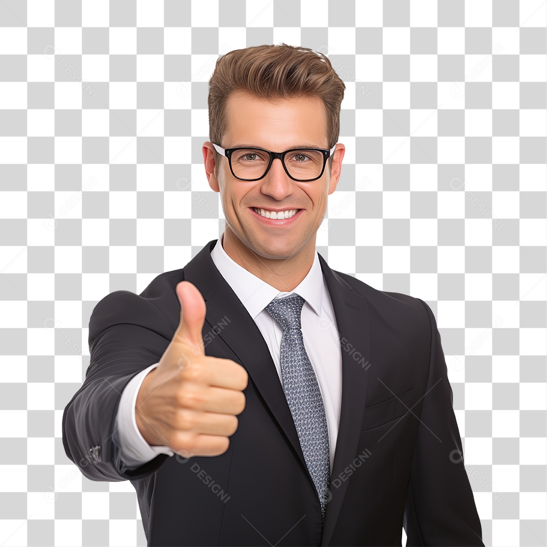 Homem de Terno PNG Transparente