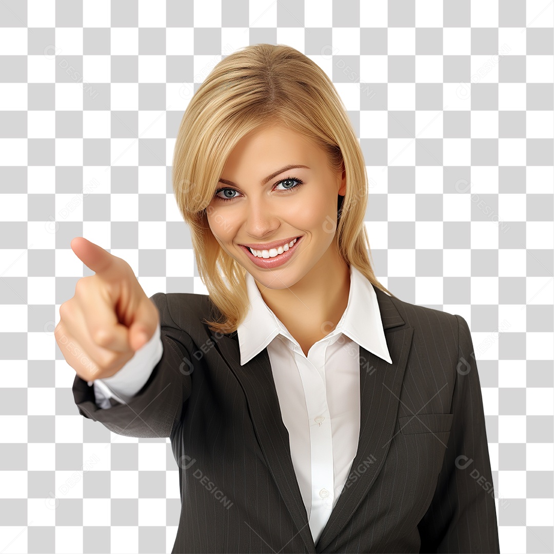 Mulher de Terno PNG Transparente