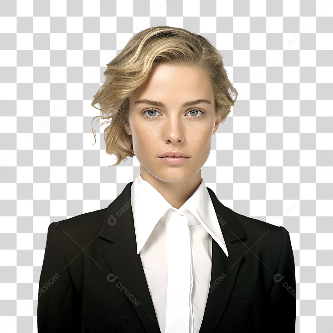 Mulher de Terno PNG Transparente